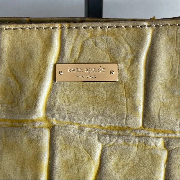 kate spade Knightsbridge Helena Croc Embossed Leather Tote - Picture 4 of 16